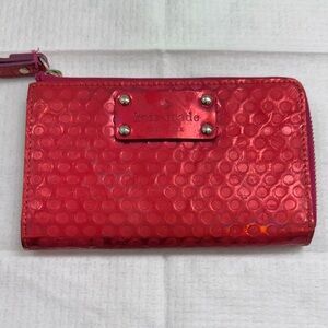 Kate Spade Metallic Red Wallet